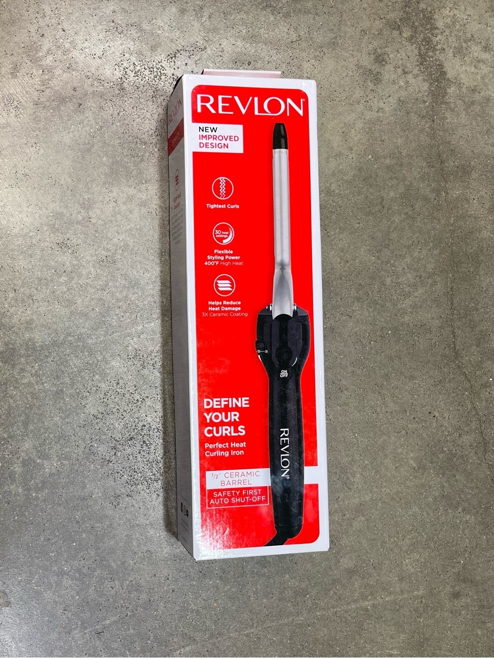 New Revlon Perfect Heat 1/2” Triple Ceramic Curling Iron Dual Voltage